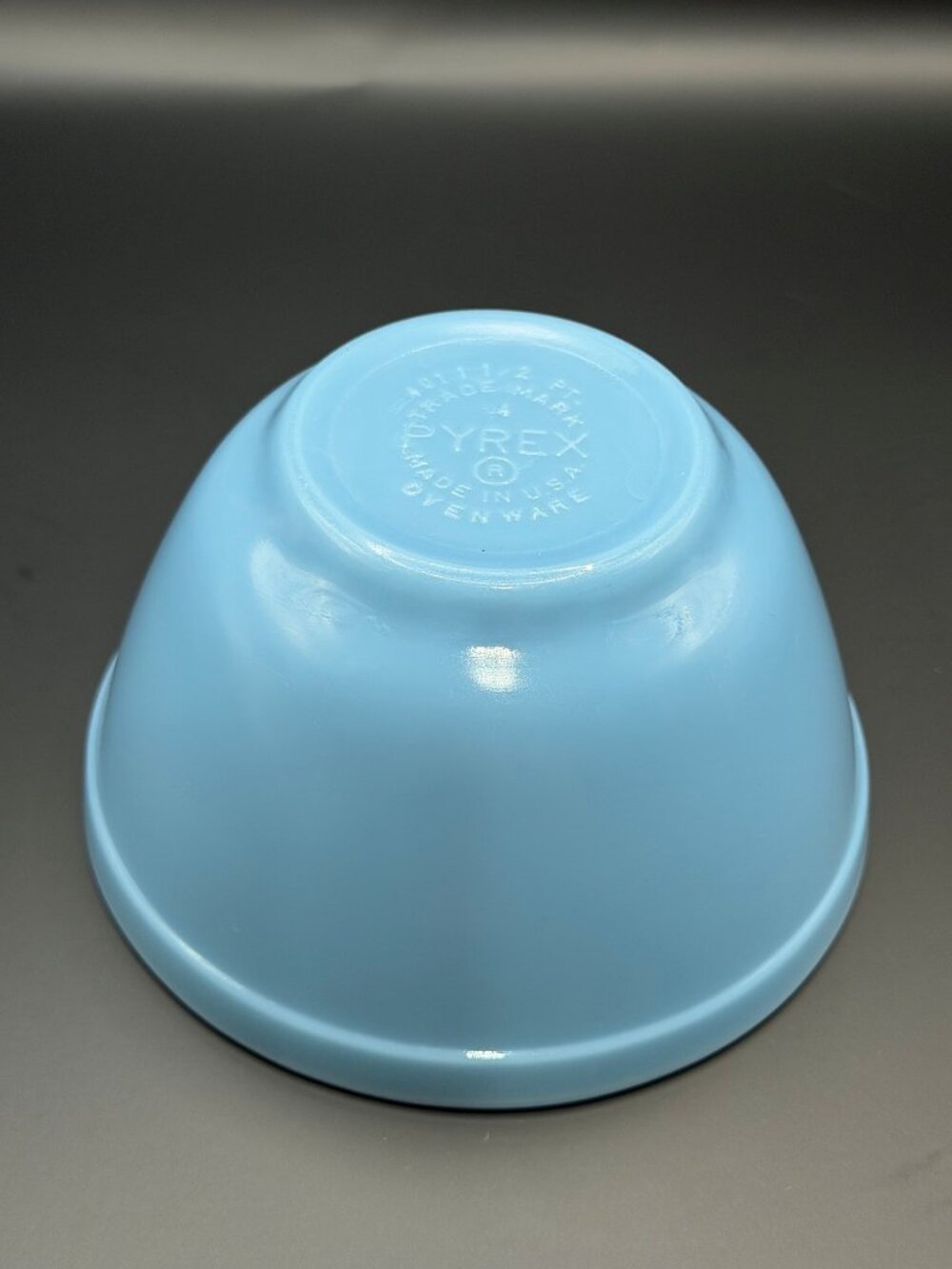 Vintage Pyrex Bluebelle Delphite Blue 401 Mixing Bowl 1½ Pint - Picture 5 of 5